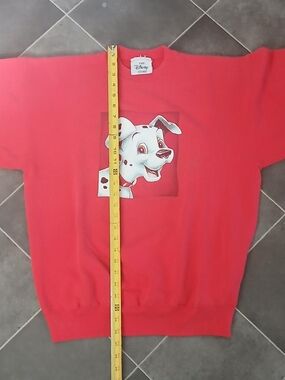 Disney Vtg 90s Large Red 101 Dalmatians Crewneck Sweatshirt